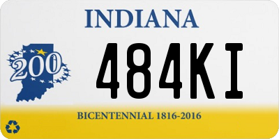 IN license plate 484KI