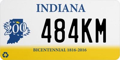 IN license plate 484KM