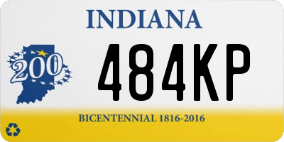 IN license plate 484KP