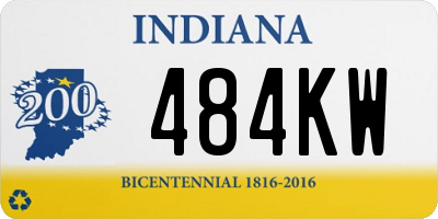 IN license plate 484KW