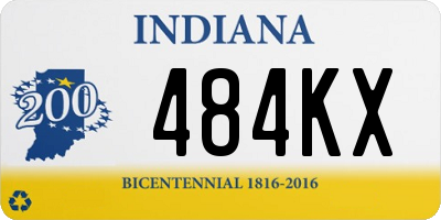 IN license plate 484KX