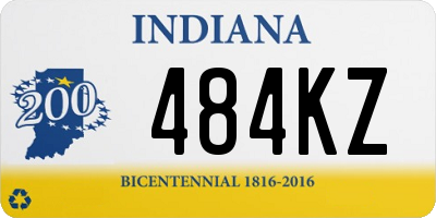 IN license plate 484KZ