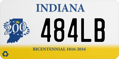 IN license plate 484LB