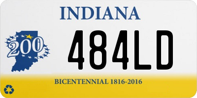 IN license plate 484LD