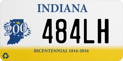 IN license plate 484LH