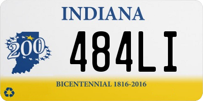 IN license plate 484LI