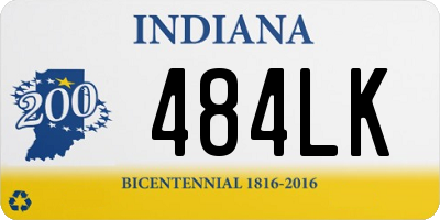 IN license plate 484LK