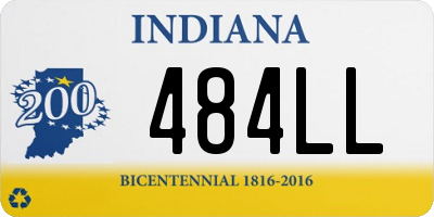 IN license plate 484LL