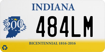 IN license plate 484LM