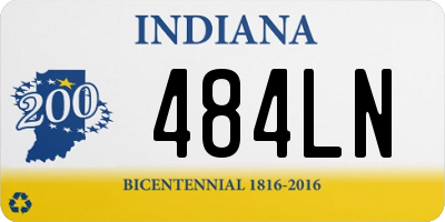 IN license plate 484LN