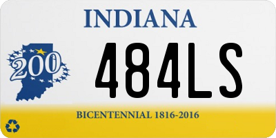 IN license plate 484LS