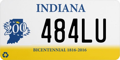 IN license plate 484LU