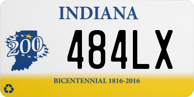 IN license plate 484LX