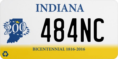 IN license plate 484NC