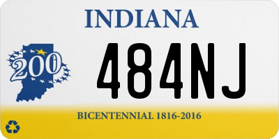 IN license plate 484NJ