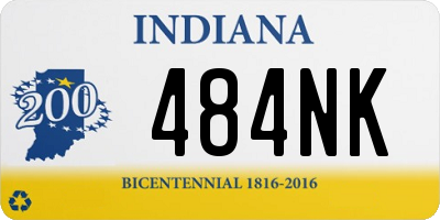 IN license plate 484NK