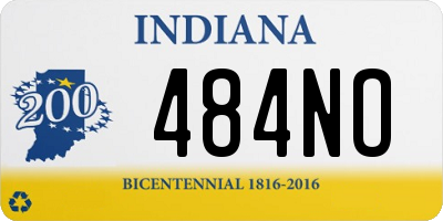 IN license plate 484NO