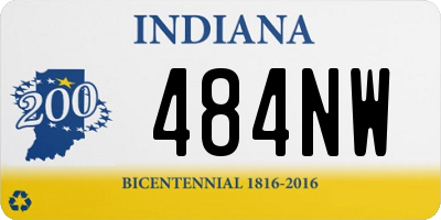 IN license plate 484NW