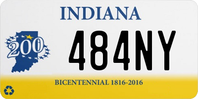 IN license plate 484NY