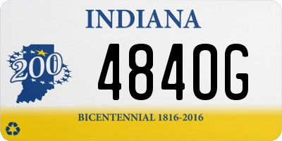 IN license plate 484OG