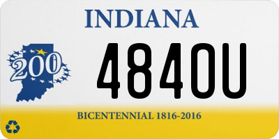 IN license plate 484OU