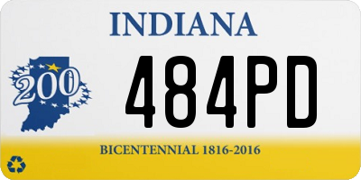 IN license plate 484PD