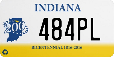 IN license plate 484PL