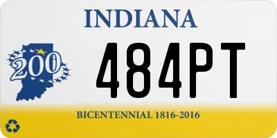 IN license plate 484PT