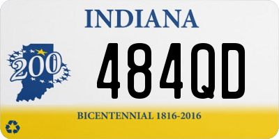 IN license plate 484QD