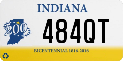 IN license plate 484QT