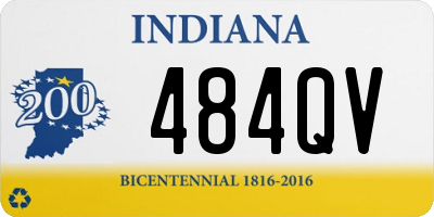 IN license plate 484QV