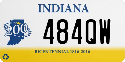 IN license plate 484QW