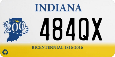 IN license plate 484QX