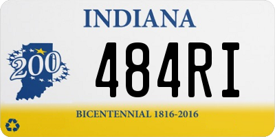 IN license plate 484RI