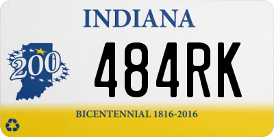 IN license plate 484RK