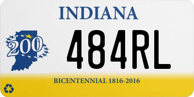 IN license plate 484RL