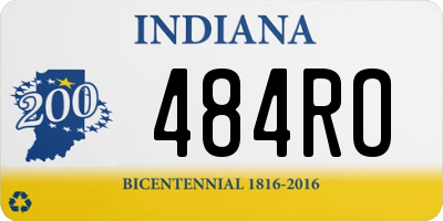 IN license plate 484RO