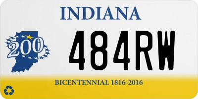 IN license plate 484RW