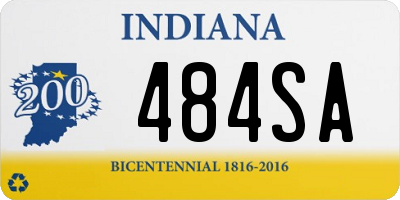 IN license plate 484SA