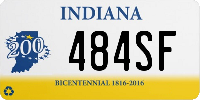 IN license plate 484SF