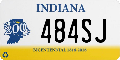 IN license plate 484SJ