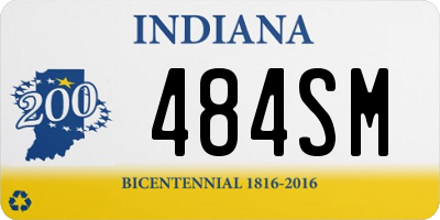 IN license plate 484SM