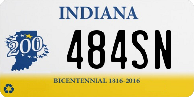 IN license plate 484SN