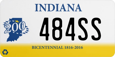 IN license plate 484SS