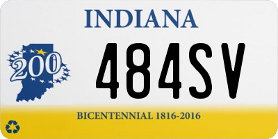 IN license plate 484SV