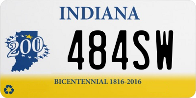 IN license plate 484SW