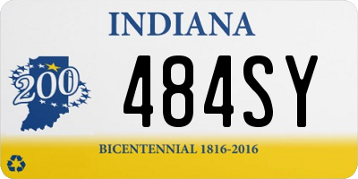 IN license plate 484SY