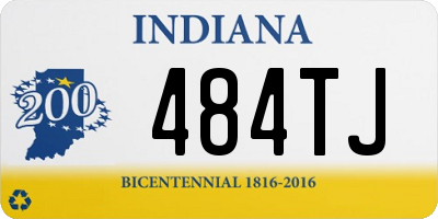IN license plate 484TJ