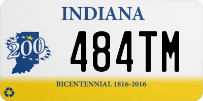 IN license plate 484TM