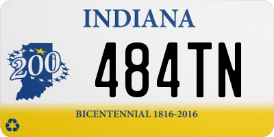 IN license plate 484TN